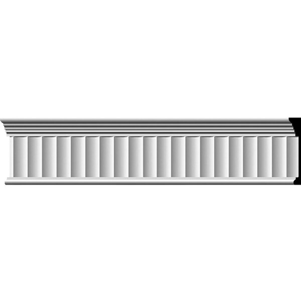 Ekena Millwork SAMPLE - 7 3/4"H x 1"P x 12"L Elsinor Fluted Frieze Moulding SAMPLE-MLD07X01EL - main